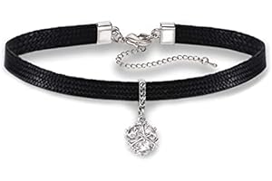 MenYiYDS Collana Girocollo in Pelle, Collana Girocollo Collana Punk Gotica Girocollo Rock Girocollo Gotico Girocollo in Pelle PU Girocollo Girocollo in Pelle Regolabile per Uomini e Donne