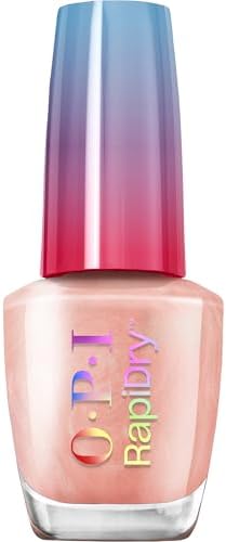 OPI RapiDry™ Smalto ad Asciugatura Rapida- Smalto Pesca, Stun n' Done - Smalto ad Asciugatura Rapida, Vegano, a Prova di Sbavature (9ml)