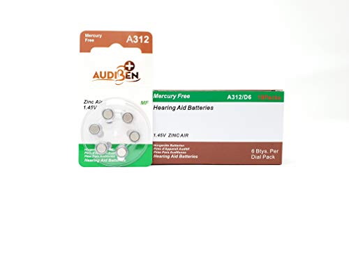 Caja pilas audífonos 312 Audiben 60 unidades