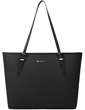 ECOSUSI Damen Shopper Schultertaschen mit Schlüsselanhänger Arbeit Handtaschen