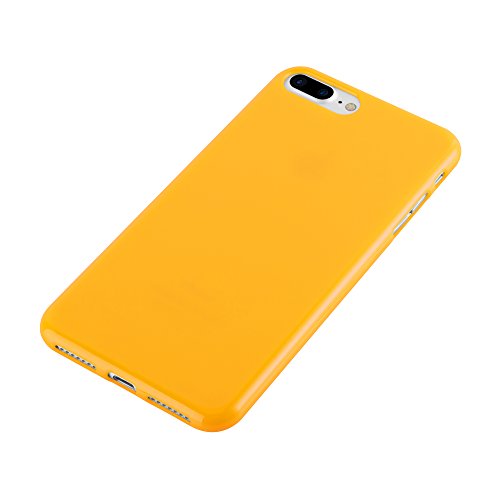 Apple iPhone 8 PLUS   7 PLUS   7S PLUS Funda Super Delgada de Silicona TPU en JELLY AMARILLO de Cadorabo  Dise  o JELLY      Cubierta Protectora Ligera Flexible con Antichoque para Tel  fono M  vil     Gel Protecci  n Carcasa Case Cover