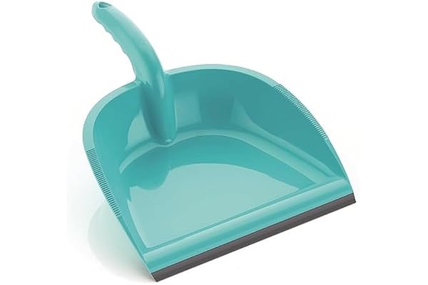 Awadh Plastic Lightweight Dustpan with Comfort Grip Handle for Easy Sweep Broom, Pack of 1 (Multicolor)