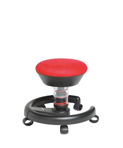 Children's Swivel Chair / Roll Stool by Aeris SWOPPSTER's Swopper Microvelour cherry red