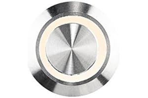 HUBER przycisk dzwonka LED 12666, stal nierdzewna, odporny na działanie promieni UV, barwa światła LED ciepła biel