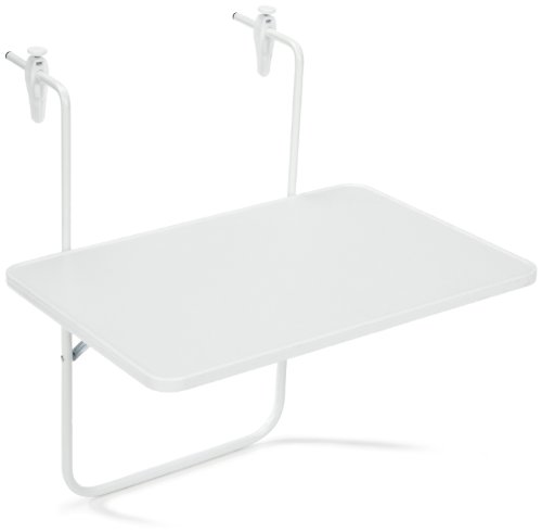 Preisvergleich Produktbild Alco Balkonhängetisch 60 x 40 cm, weiß