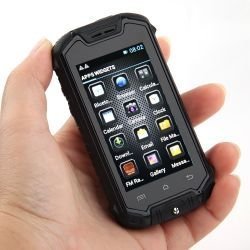 YINGJIE Mini Z18 sbloccato Smartphone Android 4.0.4 Dual SIM Dual Core antiurto telefono 2.45 pollici mobile antipolvere impermeabile (nero)