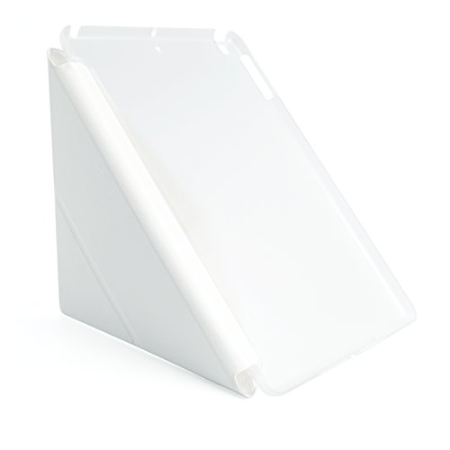 Energmix Hardcase mit Standfunktion Cover Hülle für iPad Air Backcover klappbar „Triangle“ Dreieck Weiß - 2