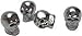 Produktbild 4 Ventilkappen Totenkopf Auto PKW Motorrad chrom silber Ventilverschlüsse Caps