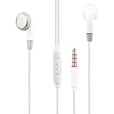 HEARTZ K105 STEREO 130 CM KLASİK &Ccedil;İVİ JACK EFSANE D&Uuml;Z MODEL DAHİLİ MİKROFONLU KABLOLU HİFİ HD SES KABLOLU KULAKLIK (BEYAZ)