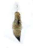 lobo cola blanca 100% de piel, suave, ligero,, elegante ,no de animales salvajes