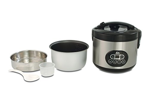 Solis Reiskocher und Dampfgarer, Weißer/ brauner Reis, Timer und Warmhaltefunktion, 6 Tassen Reis, 1,2 Liter, Duo Program Typ 817 - 5