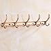Produktbild FORTR Home Badezimmer sind Rose Gold Handtuchhalter WC Jade Bad Handtuchhalter WC Geben Sie das Rose Gold - 5 Sardellenhaken (Color : Rose Gold - 5 Anchovy Hook)