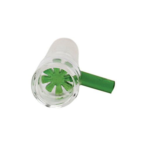 Griffkopf mit integriertem Sieb Schliff 18.8 für alle Glas Bongs (Grün) - 2