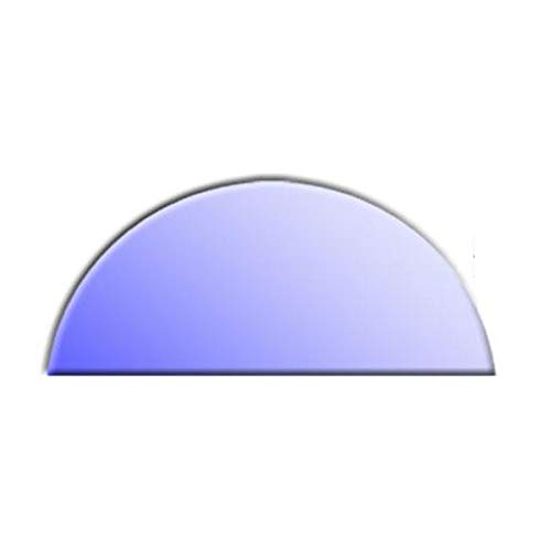 Preisvergleich Produktbild Glasbodenplatte für Kaminöfen Halbkreis 1000x500 6mm