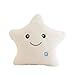 Bright Light up Colorful Glowing LED Luminous Star Plush Pillows Cushions Toys Kid's Cosy Soft Relax Gifts (White)