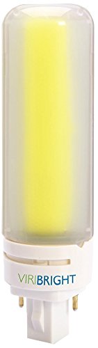 Preisvergleich Produktbild VIRIBRIGHT 74229 LED Glühbirne, Kunststoff, weiß, G24d, 8,5 Watt