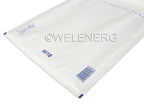 Preisvergleich Produktbild Alle Größe, Luftpolsterversandtaschen Weiß, Luftpostertasche, Versandtaschen Umschläge, luftpolster versandtaschen A1 / B2 / C3 / D4 / E5 / F6 / G7 / H8 / I9 / K10 (100, H / 8-290 x 370 mm)