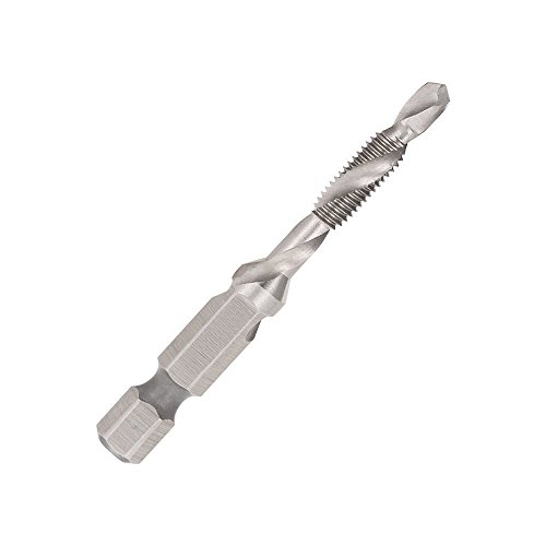 Audel Profi Gewindebohrer Bit Satz, 6 tlg 1/4″ HSS Sechskanntschaft Kombigewindebohrer Bitsatz HSS (M3 M4 M6 M8 M10) - 2