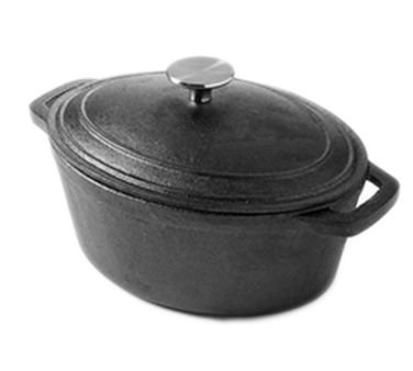 American MetalcraftCIPO3 Cast Iron, Oval Casserole, Large, 3 Qt.