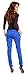 Zeta Ville Pregnancy Maternity Silky Skinny Trousers Pants Bump Panel w/ Bow 035 (UK 6, Royal Blue)