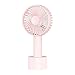 Produktbild OLT - Mini Fan Tragbarer elektrischer USB-Lüfter für den Außenbereich mit aufladbarem Akku (2500 mAh) für das Büro zu Hause und unterwegs (Color : Pink)
