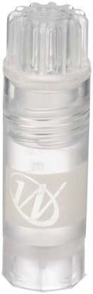 WheatonW985915 Polypropylene Conical 1.2mL CryoElite Cryogenic Freestanding Vial, with Writing Patch and Internal Threaded Natural Cap (Case of 500)