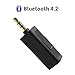 Produktbild EForces Bluetooth 4.2-Empfänger, tragbar, kabellos, 3,5 mm Audio-Adapter mit Aux-Adapter für Kopfhörer, Heim-Lautsprecher und Autoradio