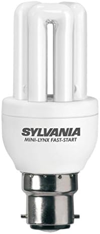 Ouse Valley Sylvania Light Bulb. Mini-Lynx. 7w Fast Start. 78% Energy Saving. A Rated. B22.