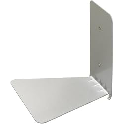 UMBRA Conceal Shelf small. Petite Etagère invisible Conceal, en métal argenté. Entièrement invisibles une fois chargées de livres. Dimension de l'étagère 14x13.3x13.3cm