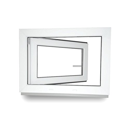 Kellerfenster – Kunststoff – Fenster – weiß – BxH: 100 x 50 cm – DIN links- 2-fach-Verglasung – Wunschmaße ohne Aufpreis – Lagerware - 4