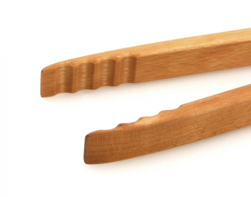 Grillzange Zetzsche 60 cm lang aus Buchen Holz, made in Germany - 3