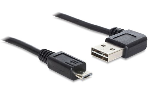 DELOCK Kabel EASY USB 2.0-A 90G gewinkelt > Micro-B Stecker/Stecker 1 m
