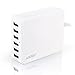 Produktbild justopa® 6-Port USB Wall Charger Adapter 33 W Multi-Purpose Desktop/Travel Charging Station for iPhone, iPad, Samsung Galaxy, HTC, Nexus, Motorola, Smartphone, Android Tablets (White), [Import UK-]