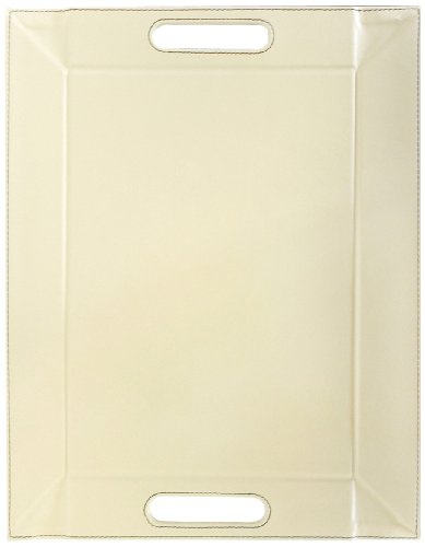 I Style My Home Tablett, 45 x 35 cm, Schokolade / cremefarben