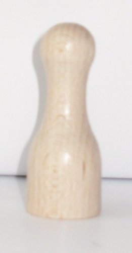 Preisvergleich Produktbild 4 großer Halmakegel , Spielfigur "Maximus" ,Holz (50mm x 20mm),natur
