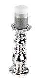 Material: metal Formano Bonito Candelabro Candelero De Metal Plata Altura 27 cm