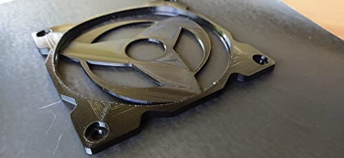 Sharingan Theme Gaming Computer Fan Shroud/Grill/Cover - Geometry - Custom 3D Printed - 120mm. (Black)