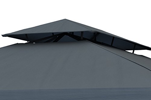 paramondo Deluxe Gartenpavillon wasserdicht, 4 x 3m, anthrazit - 3