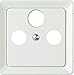 Produktbild Elso Zentralplatte für Ant-Steckdose3-Loch RENOCLIC, reinweiß, 503624