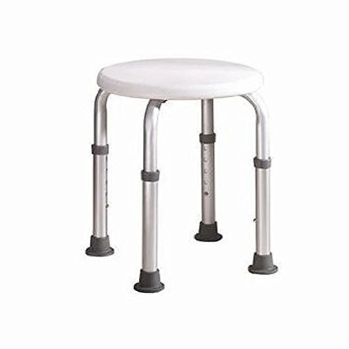 Silla de ducha/baño | Taburete regulable en altura | Conteras antideslizantes | Estable y seguro | Peso máximo soportado 135 Kg | Modelo Faro | Mobiclinic