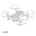 Produktbild LUQ-DR 480 P 720 P Mini RC Drohne Mit Kamera WiFi FPV Faltbare Höhe Halten Quadcopter Fernbedienung Hubschrauber Spielzeug WiFi FPV Echtzeitübertragung,Weiß,720P
