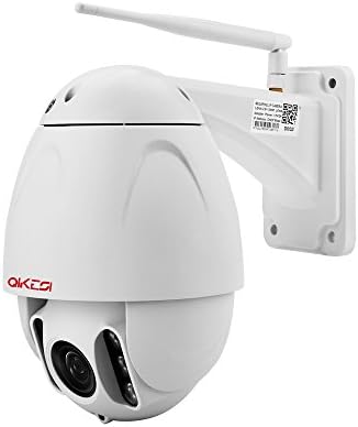QIKESI 960P 4 Inch Mini Outdoor Waterproof WiFi 4X Optical Zoom PTZ Speed Dome Camera (Built-in Free 8GB TF Card)