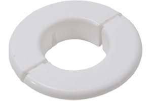 DRHOMEAM Cache-trou rond en plastique pour climatisation - Pour trou de 40 à 80 mm de diamètre (70 mm)