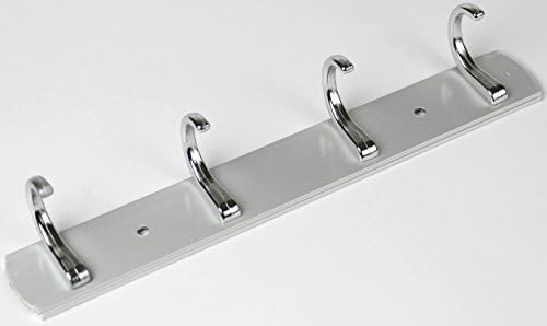 Zmum67 CHROME FINISH 4HOOKS WALL HOOK HANGER COAT CLOTHES HANGER