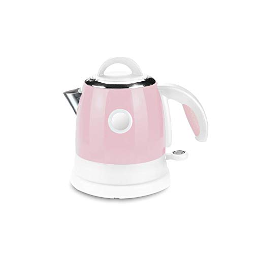 FF Mini Bouilloire lectrique 0.8L Capacit Petite Bouilloire 304 En Acier Inoxydable Tourisme Portable (Couleur : Pink)