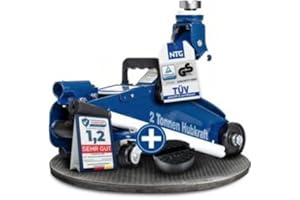 ‎NTG NTG Hydraulischer Wagenheber 2T (2000 kg) - TÜV Zertifiziert - mit Nut-Gummiauflage, Rangierwagenheber 130–330 mm Hubhöhe für Auto, PKW, SUV – Wagenheber aus Stahl mit Gummipad für sicheren Halt