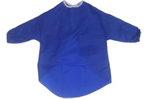 PAINT AND PLAY TODAY Childrens Kids Toddler Waterproof Play Apron - Age 2-4 Years - Painting, Baking, Cooking, Smock - Blue