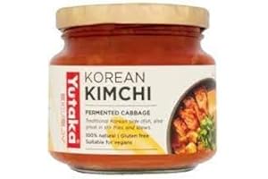 GHARANA SWAAD KA KHAZAANA Yutaaka Korean Kimchi 200g | Crafted Using Traditional Korean Recipes | Packed with Probiotics & Spicy Flavor | Low-Calorie, Nutrient-Rich, and Vegan | Perfect as a Side Dish | Ready-to-Eat