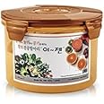 E-Jen Premium Kimchi, Sauerkraut Container Probiotic Fermentation with Inner Vacuum Lid Round (0.4 gal/ 1.5L)