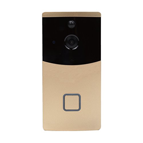 Preisvergleich Produktbild Providethebest Wifi Wireless Video Intercom Türklingel Ferntürtelefonsystem Kit Nachtsicht Motion Detection Gold